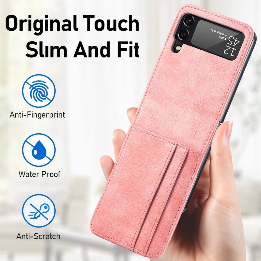 Samsung Galaxy Z Flip 4 Wallet Book Cover Pink