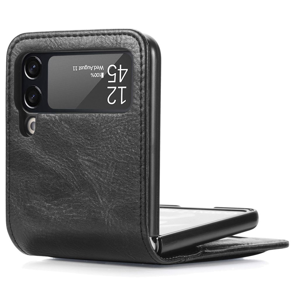 Samsung Galaxy Z Flip 4 Wallet Book Cover Black