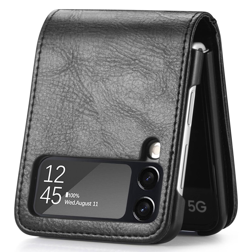 Samsung Galaxy Z Flip 4 Wallet Book Cover Black