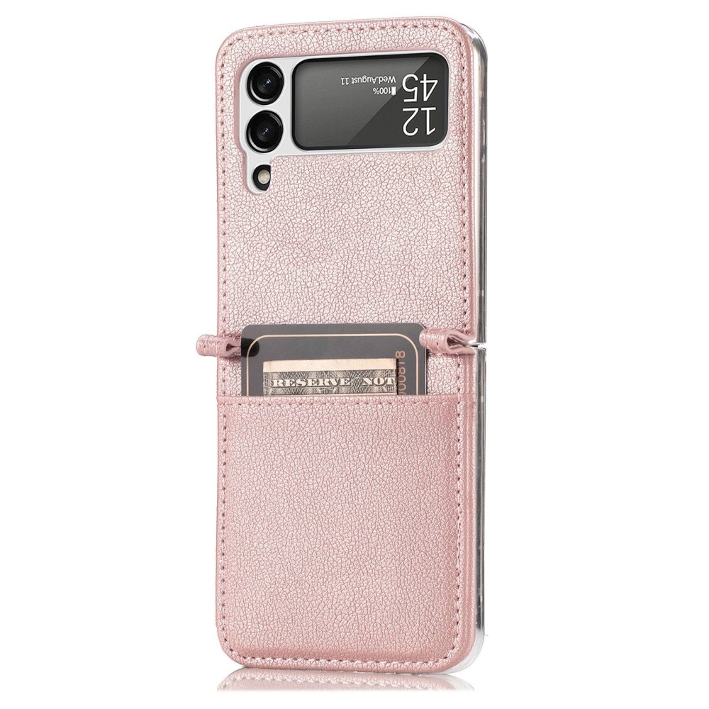 Samsung Galaxy Z Flip 4 Slim Card Wallet Pink