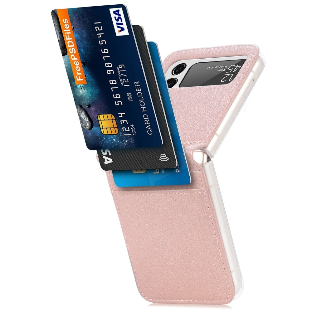 Samsung Galaxy Z Flip 4 Slim Card Wallet Pink