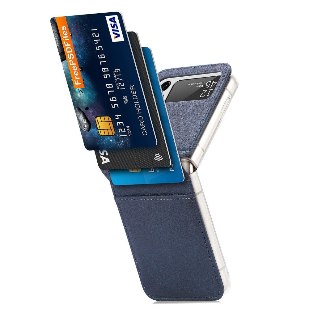 Samsung Galaxy Z Flip 4 Slim Card Wallet Blue