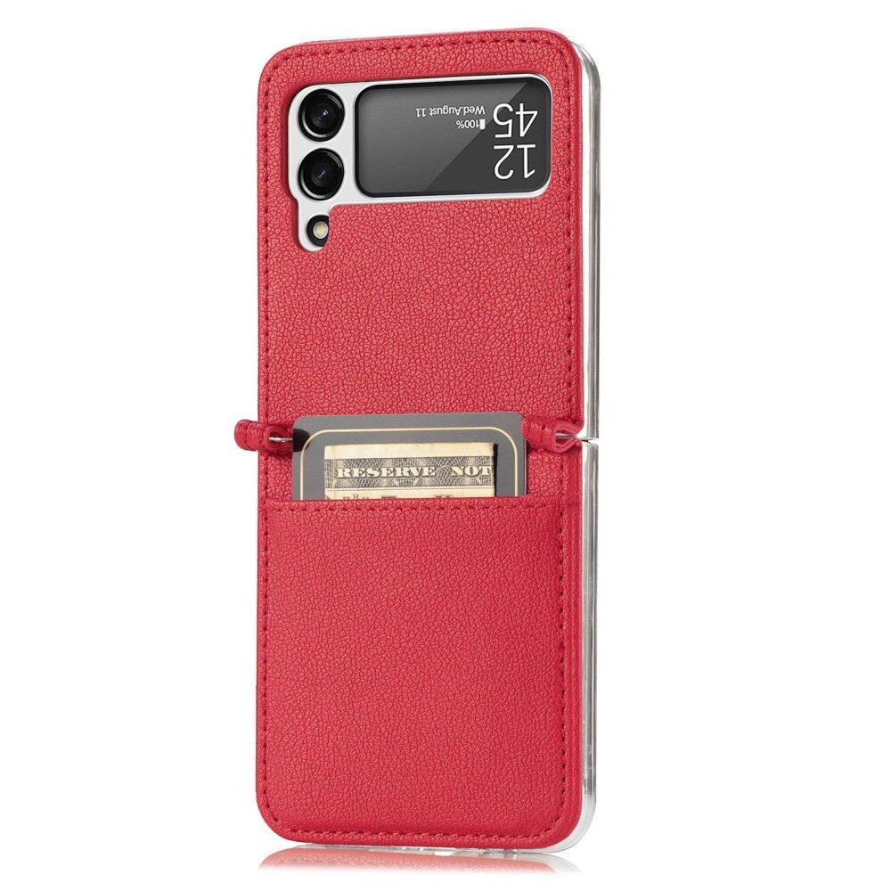 Samsung Galaxy Z Flip 4 Slim Card Wallet Red