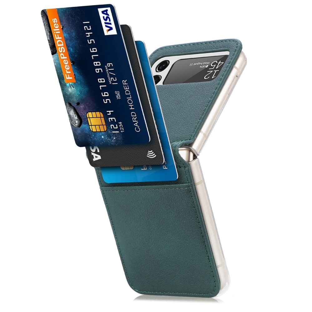 Samsung Galaxy Z Flip 4 Slim Card Wallet Green