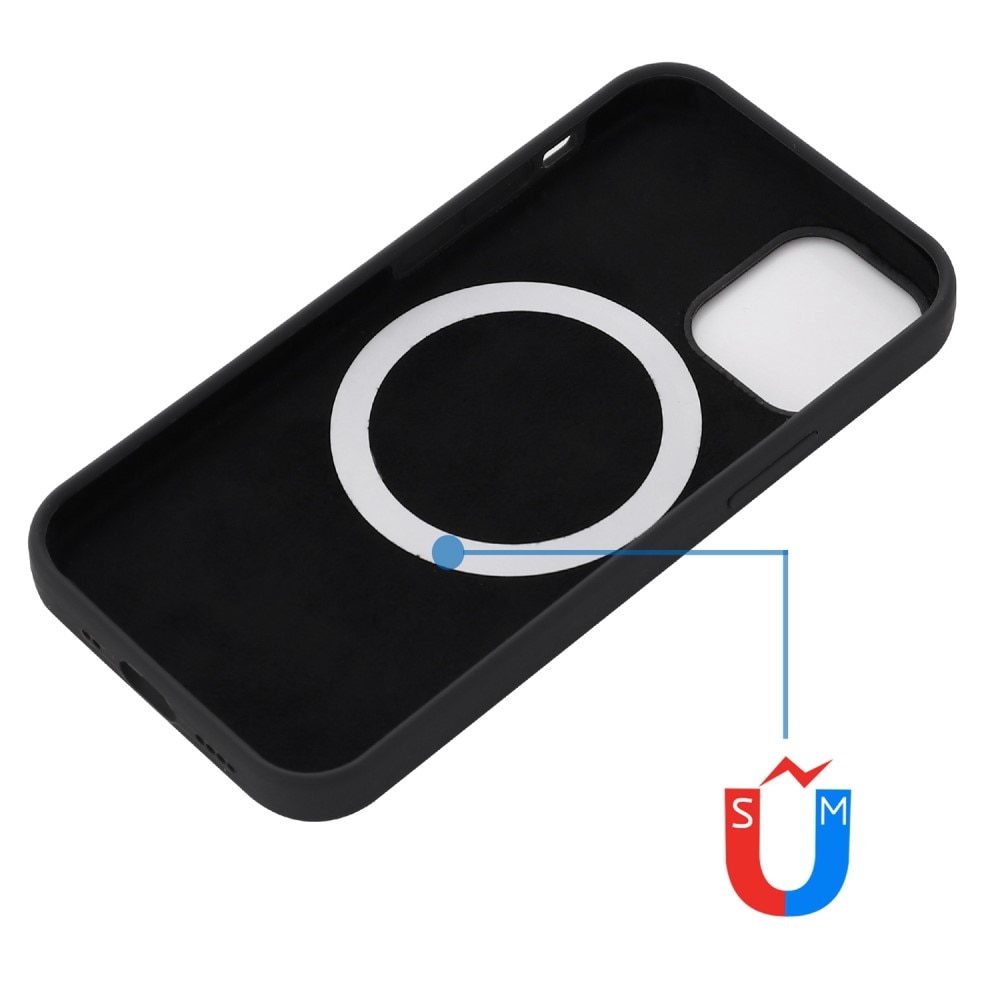 iPhone 14 Plus Silicone Magnetic Case Black