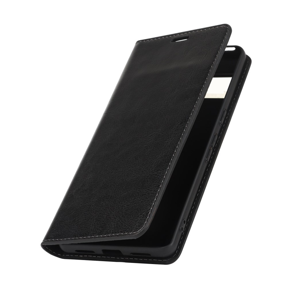 Google Pixel 7 Pro Genuine Leather Wallet Case Black