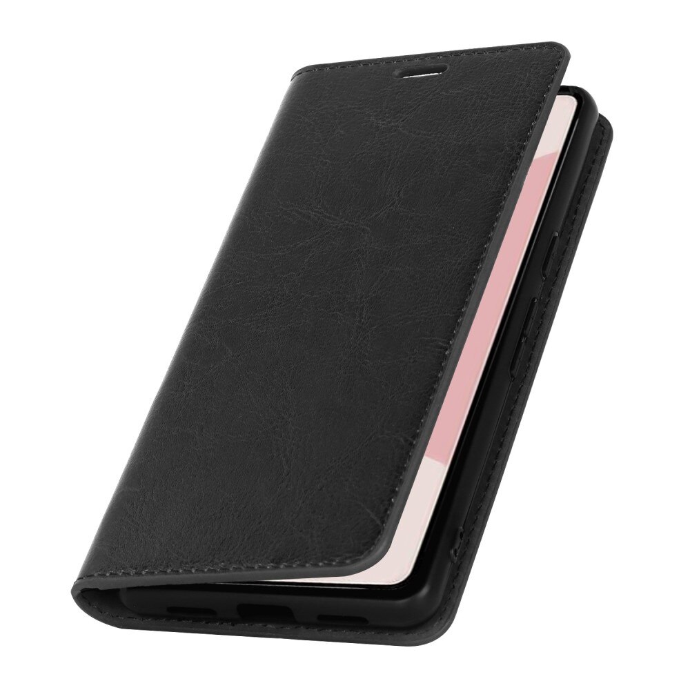 Google Pixel 7 Genuine Leather Wallet Case Black