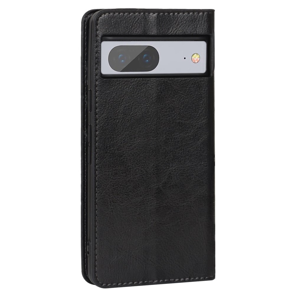 Google Pixel 7 Genuine Leather Wallet Case Black