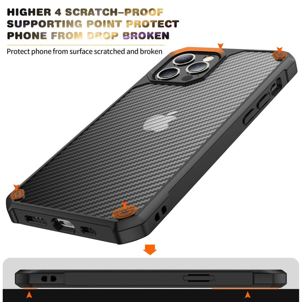 Hybrid Cover iPhone 14 Pro Carbon Fiber