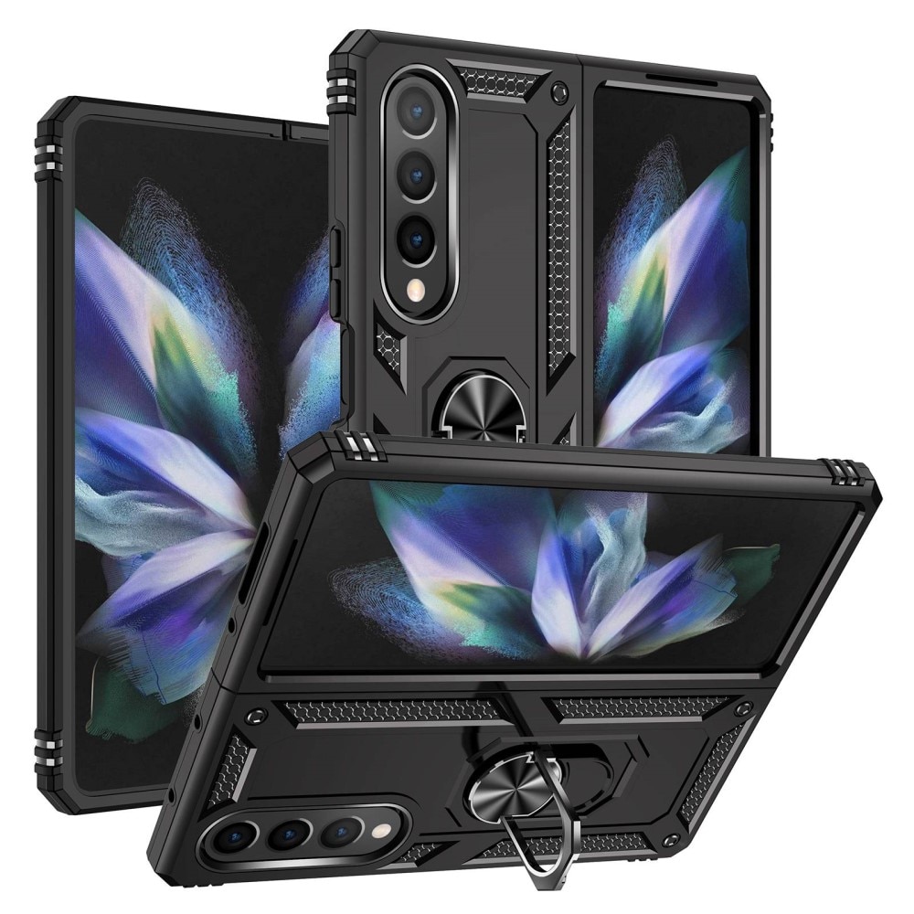 Samsung Galaxy Z Fold 4 Hybrid Case Tech Ring Black