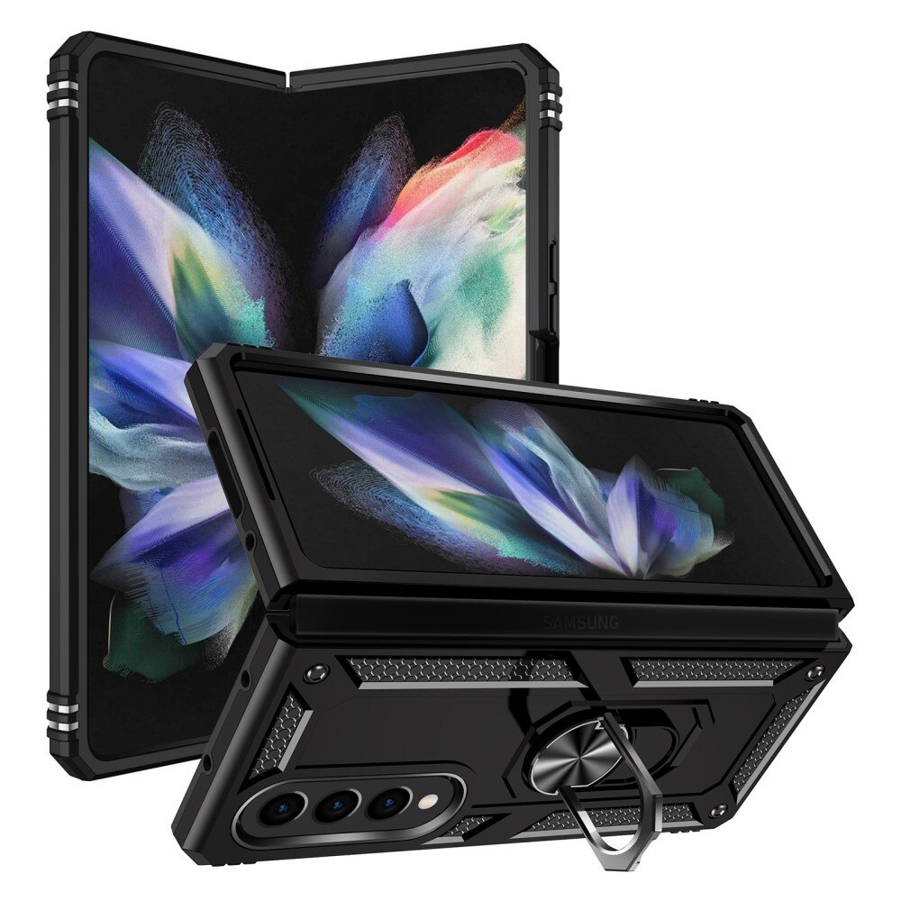 Samsung Galaxy Z Fold 4 Hybrid Case Tech Ring Black