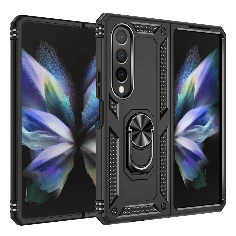 Samsung Galaxy Z Fold 4 Hybrid Case Tech Ring Black