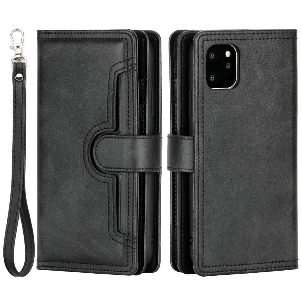 iPhone 14 Plus Multi-slot Leather Cover Black