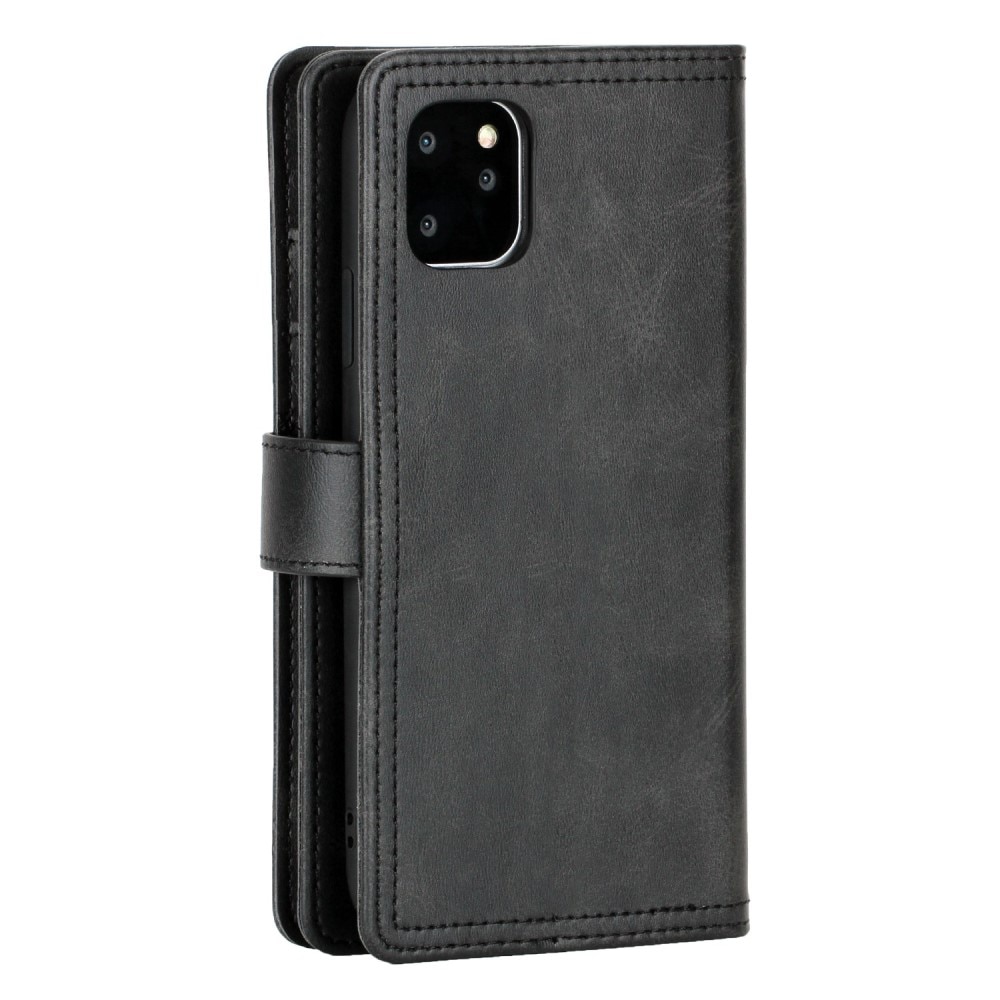 iPhone 14 Multi-slot Leather Cover Black
