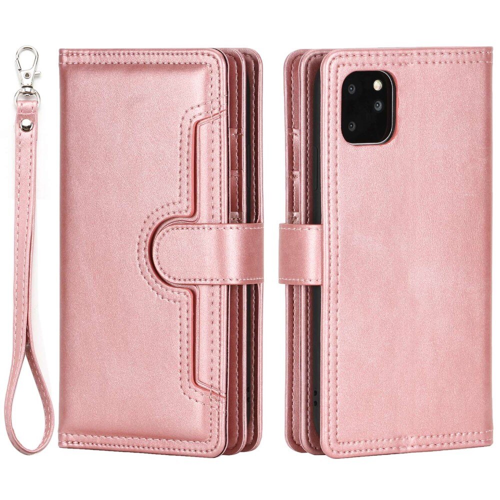 iPhone 14 Multi-slot Leather Cover Pink