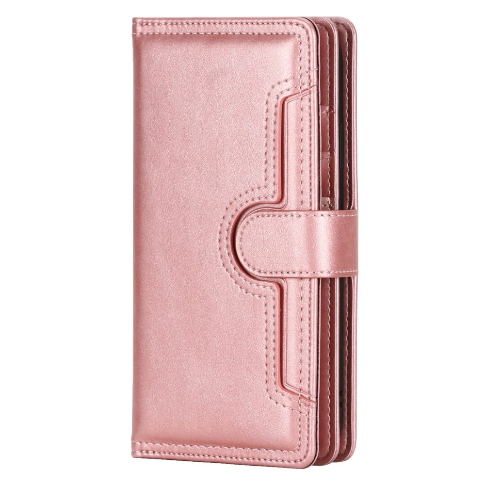 iPhone 14 Multi-slot Leather Cover Pink