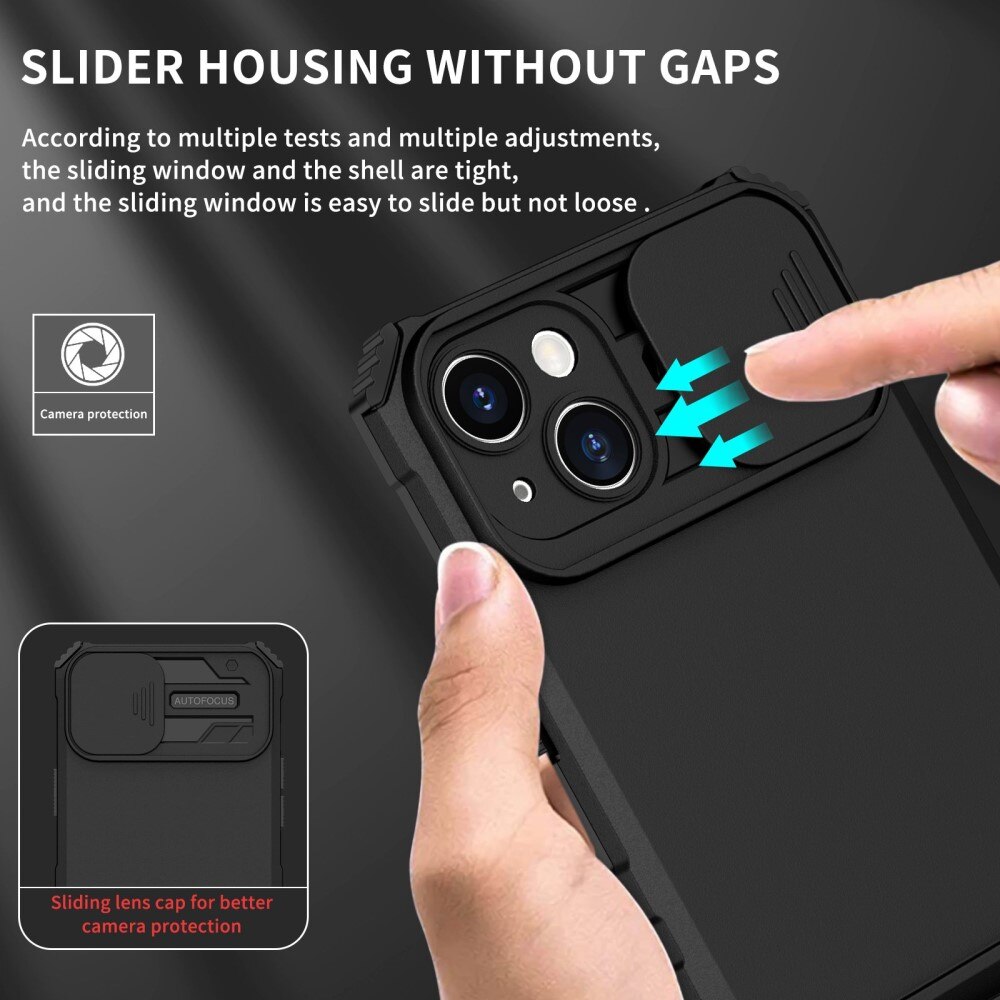 Apple iPhone 14 Plus Kickstand Case w. Camera Protector Black
