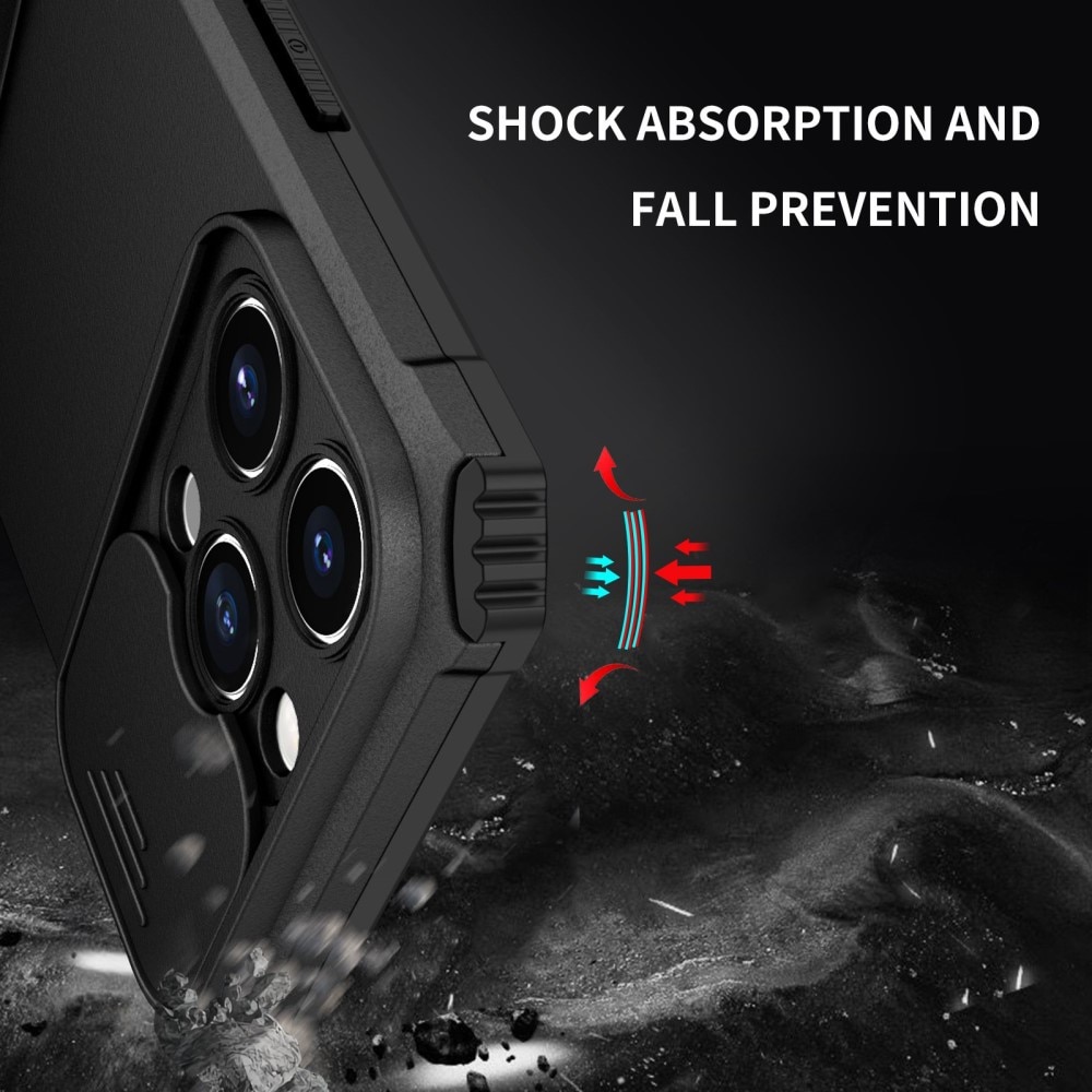 iPhone 14 Pro Kickstand Case w. Camera Protector Black