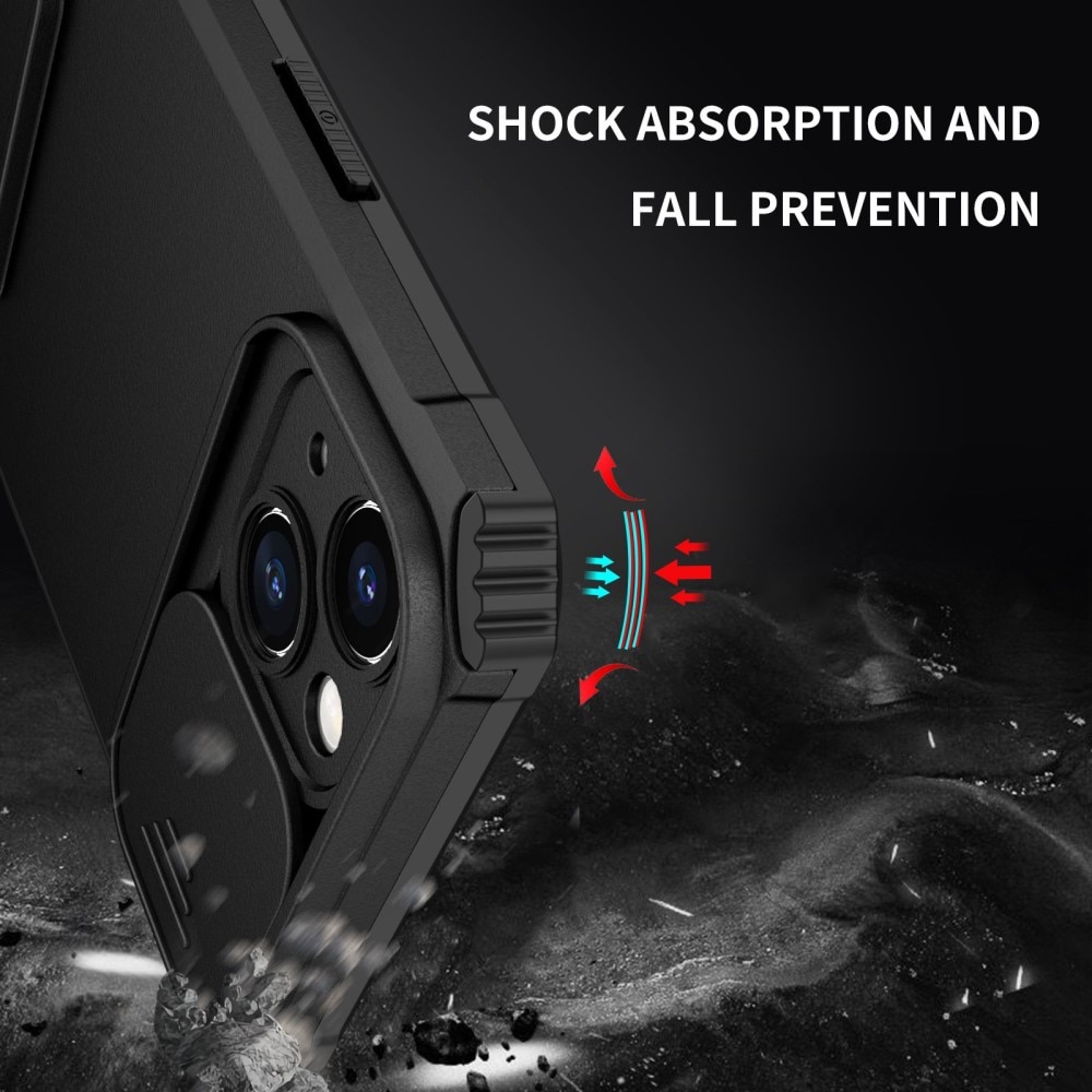 iPhone 14 Kickstand Case w. Camera Protector Black