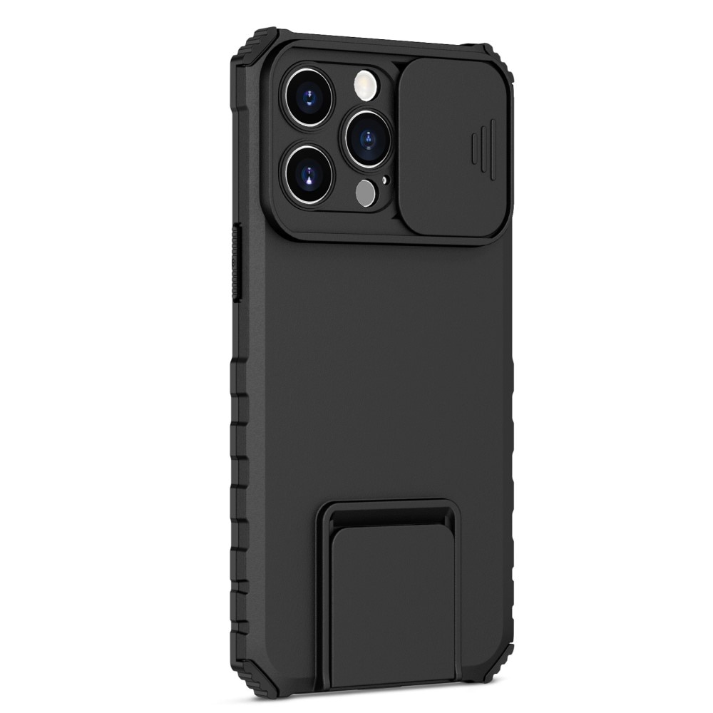 iPhone 14 Pro Max Kickstand Case w. Camera Protector Black