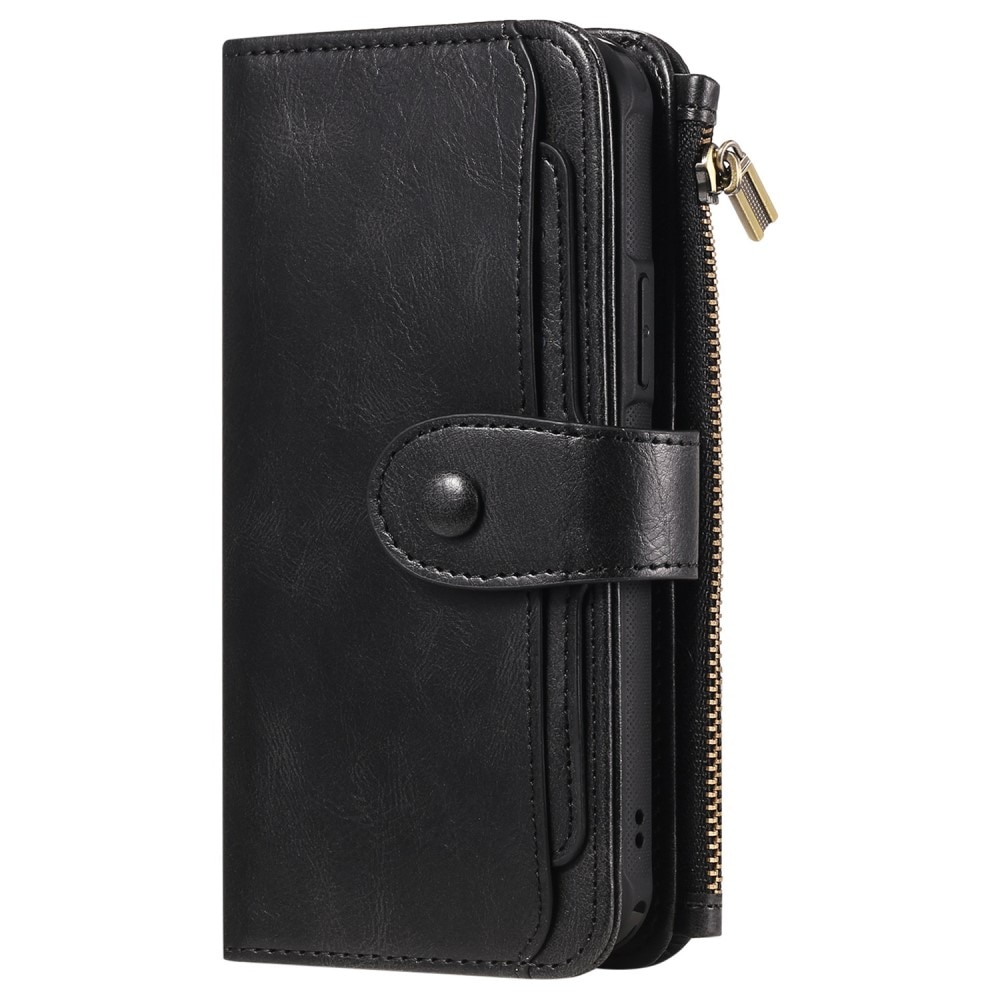 Samsung Galaxy S22 Magnet Leather Multi Wallet Black