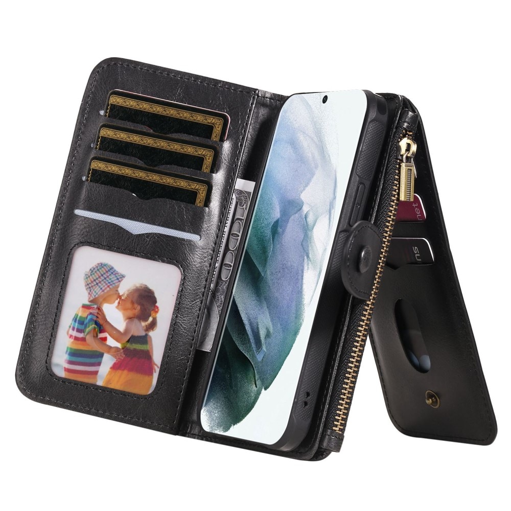 Samsung Galaxy S22 Ultra Magnet Leather Multi Wallet Black