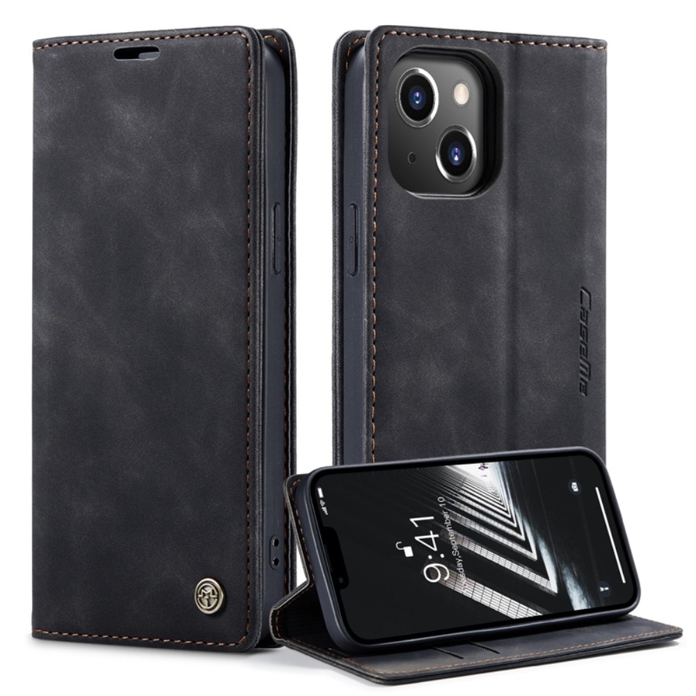 iPhone 14 Slim Wallet Case Black