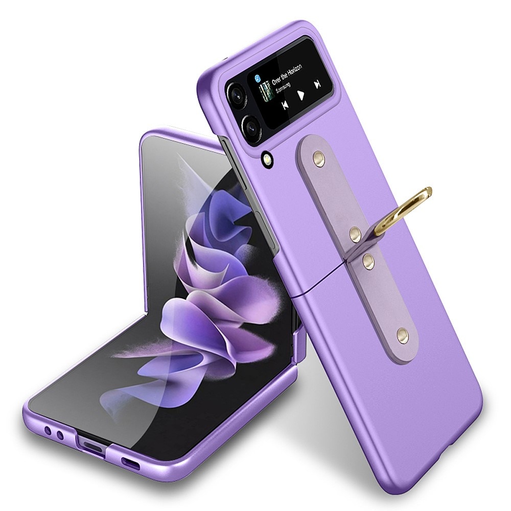 Samsung Galaxy Z Flip 4 Case with ring holder Purple