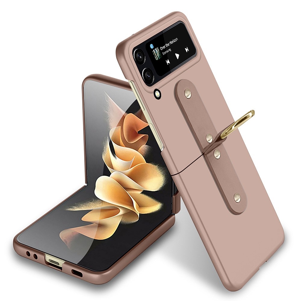 Samsung Galaxy Z Flip 4 Case with ring holder Rose Gold