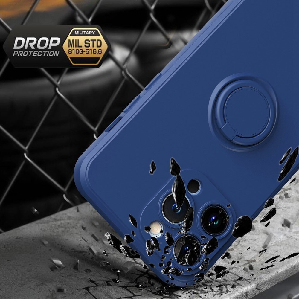 iPhone 14 Pro Hard Case w. Ring Holder Black