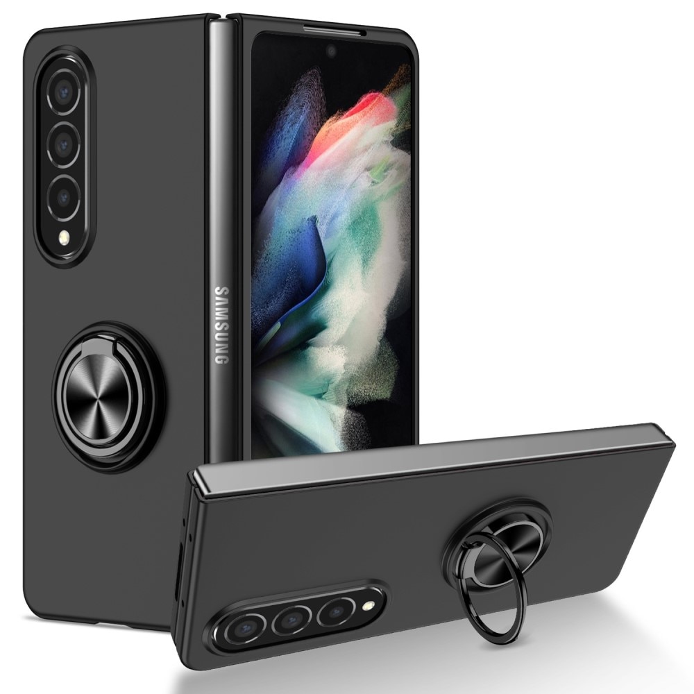 Samsung Galaxy Z Fold 4 Magnetic Case with ring holder Black