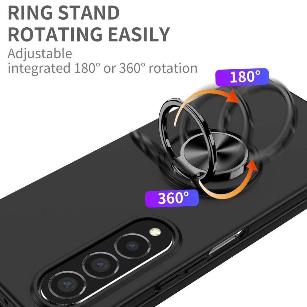 Samsung Galaxy Z Fold 4 Magnetic Case with ring holder Black