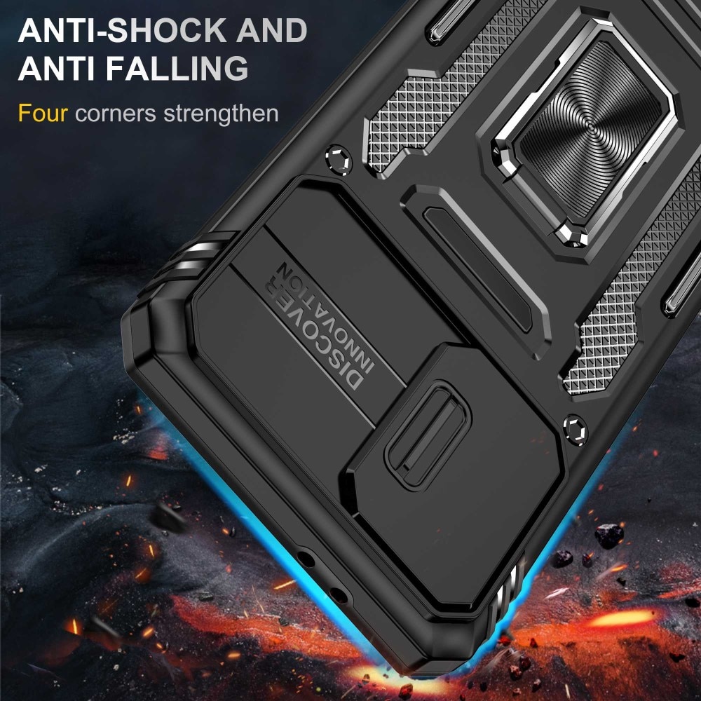 Samsung Galaxy S21 Hybrid Case Tech Ring w. Camera Protector Black