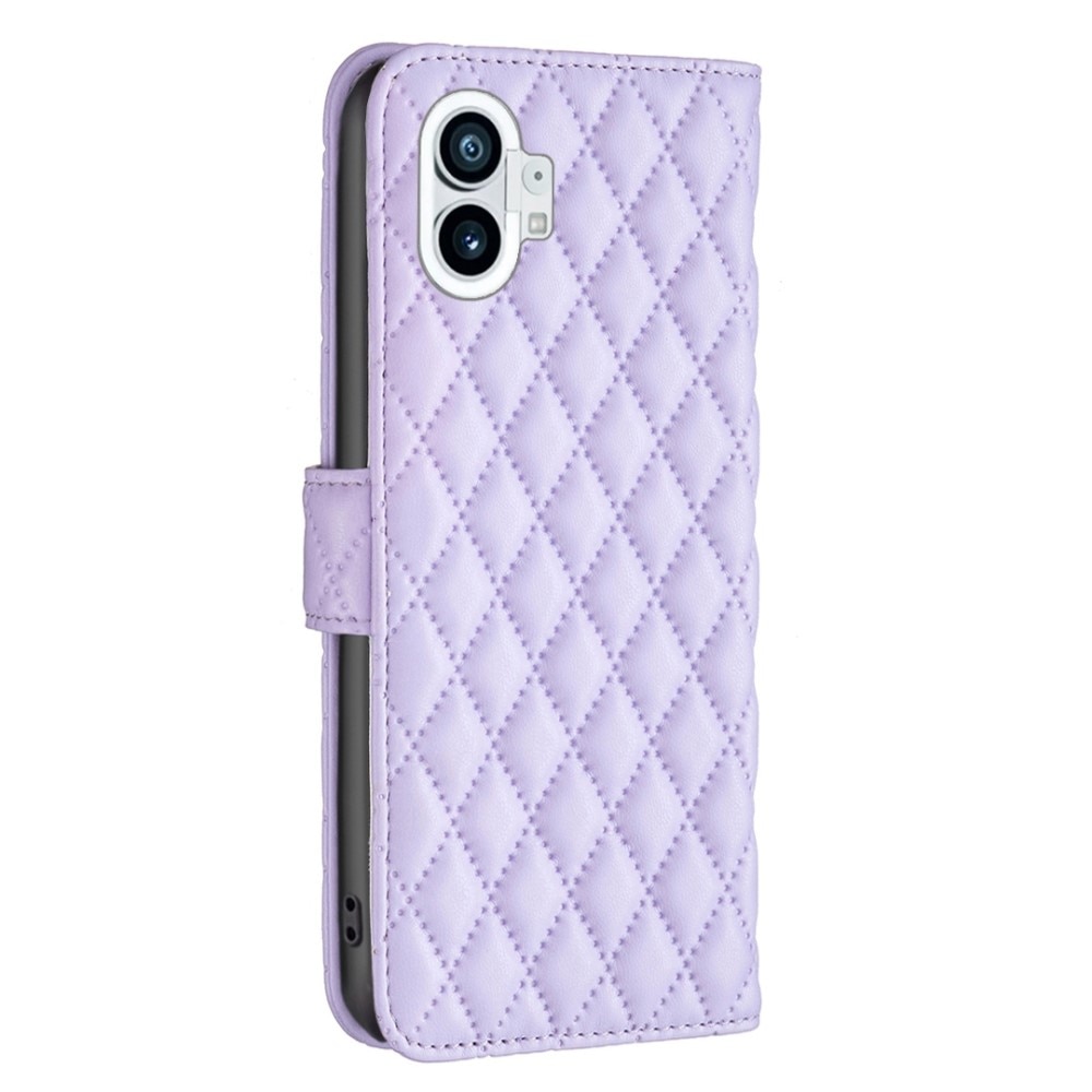 Nothing Phone 1 Wallet Case Quilted Purple