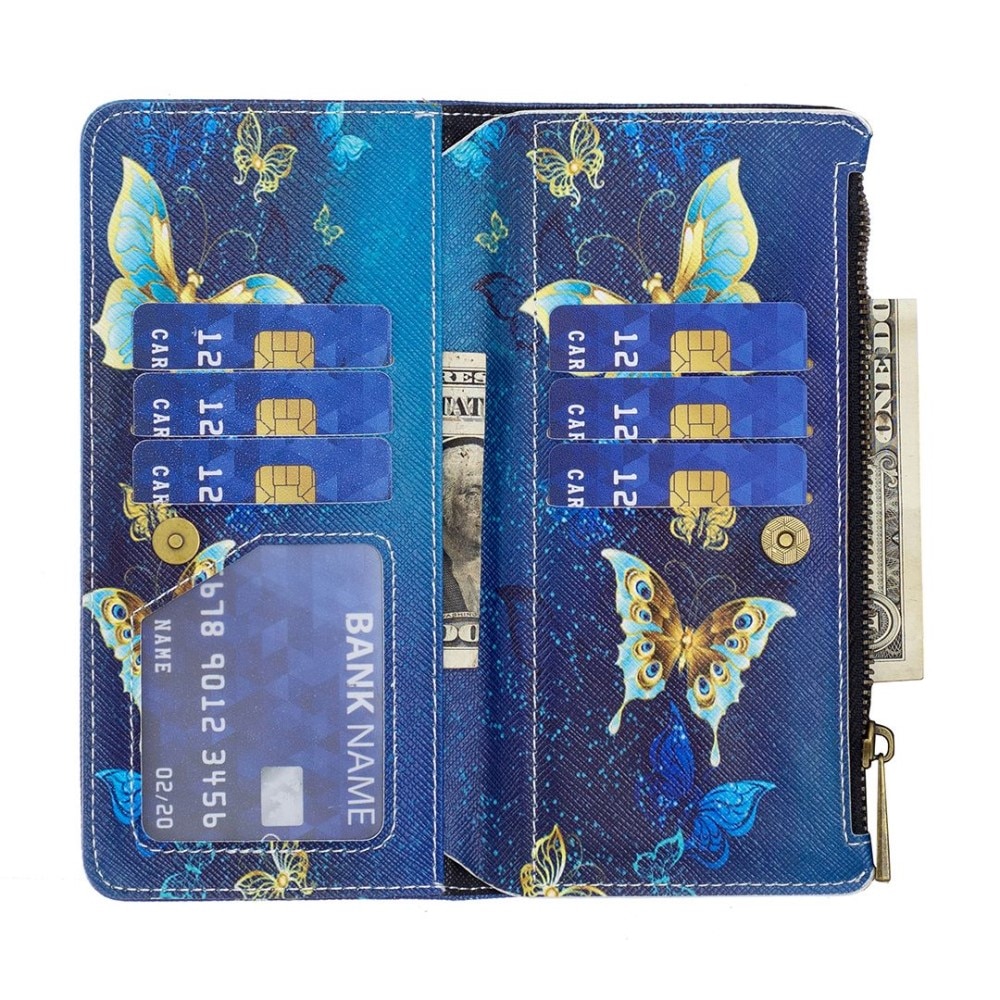 Nothing Phone 1 Wallet Purse Blue Butterflies