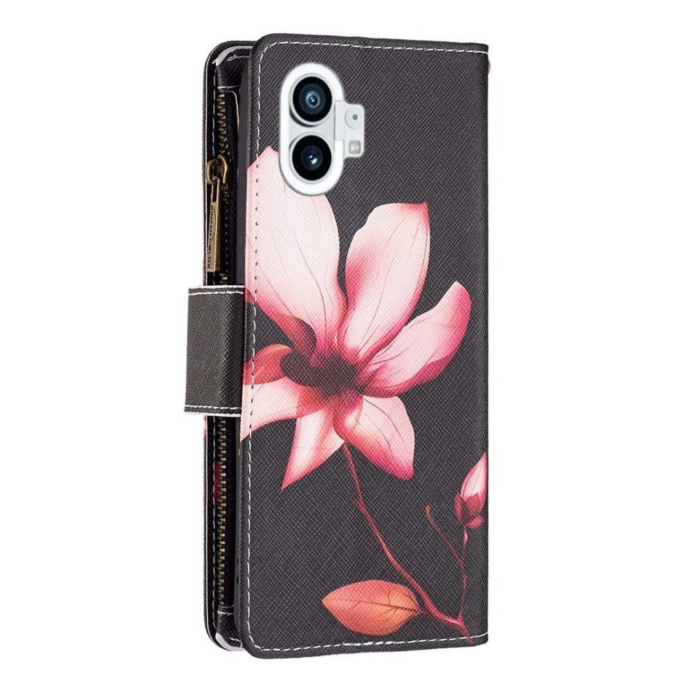 Nothing Phone 1 Wallet Purse Pink Flower