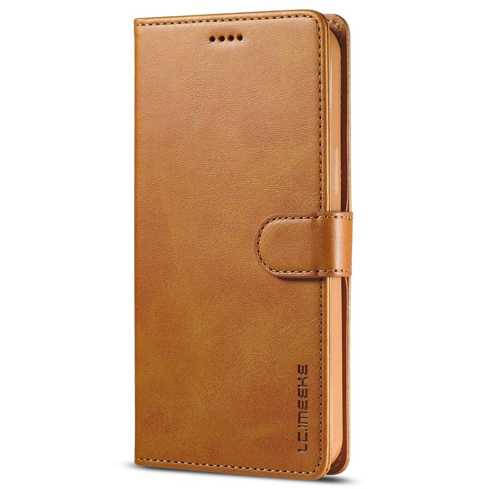 iPhone 14 Wallet Case Cognac