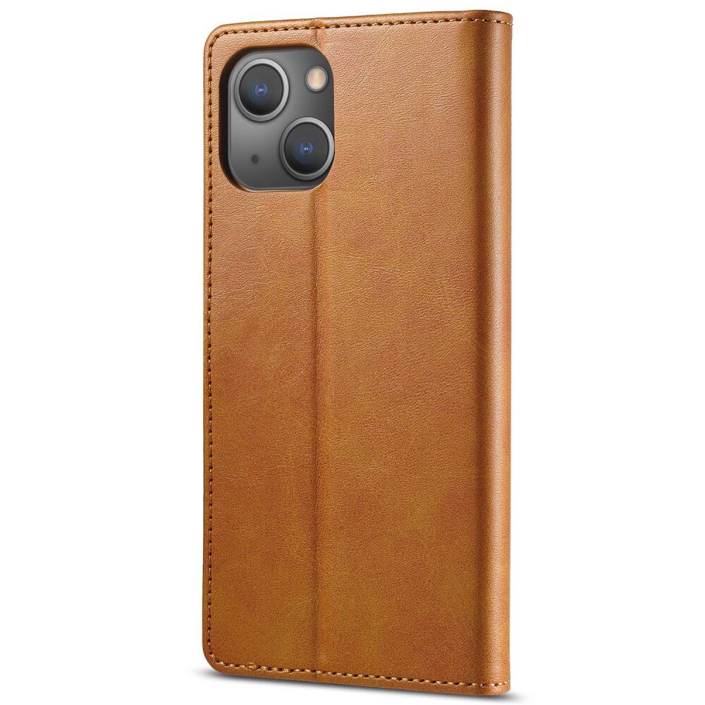 iPhone 14 Wallet Case Cognac