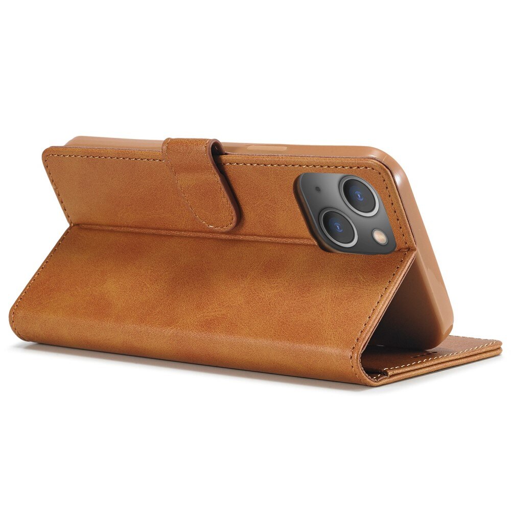 iPhone 14 Wallet Case Cognac