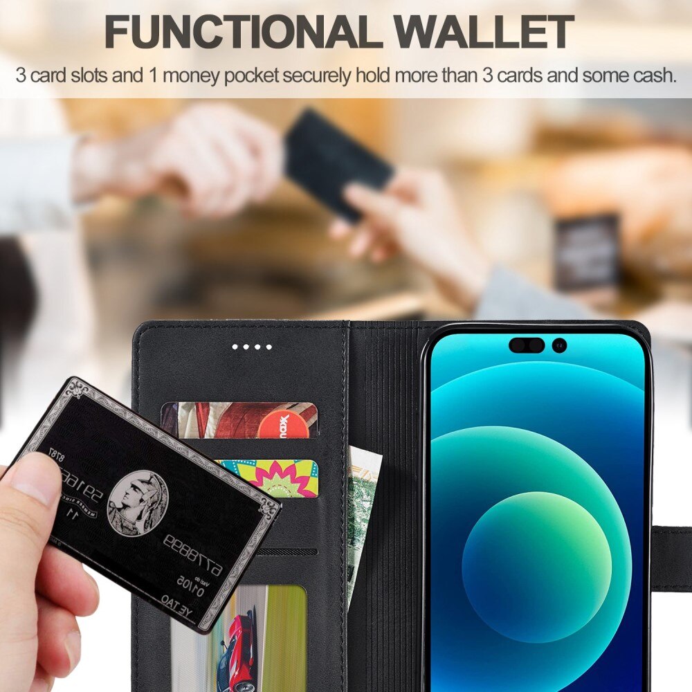 iPhone 14 Wallet Case Black