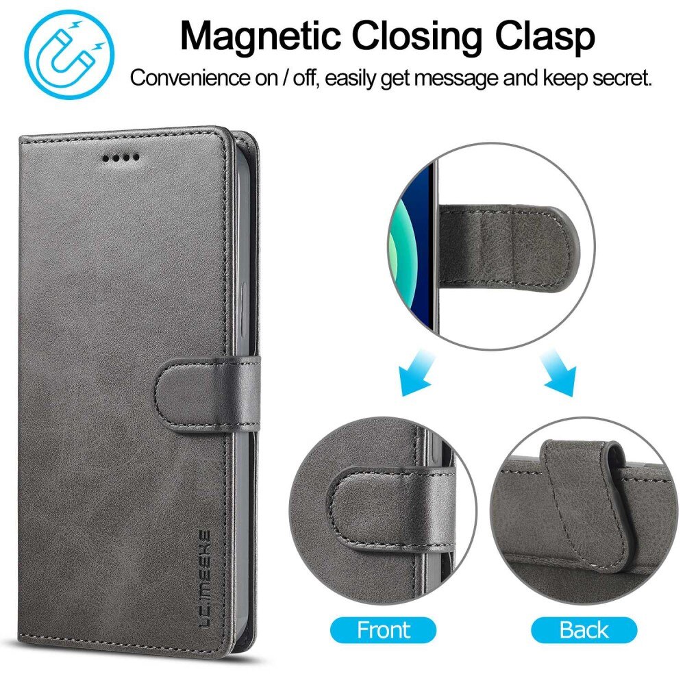 iPhone 14 Wallet Case Grey