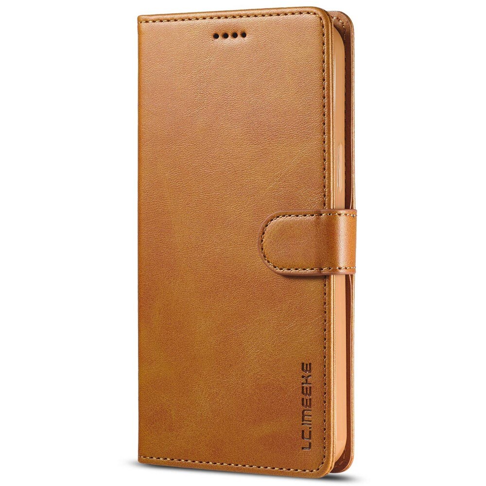 iPhone 14 Plus Wallet Case Cognac