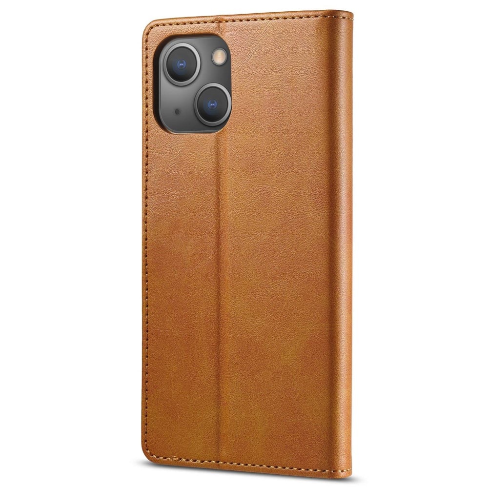 iPhone 14 Plus Wallet Case Cognac