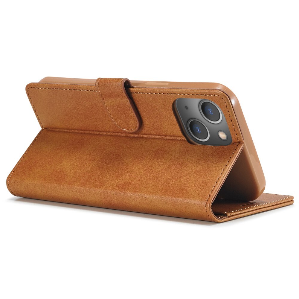 iPhone 14 Plus Wallet Case Cognac