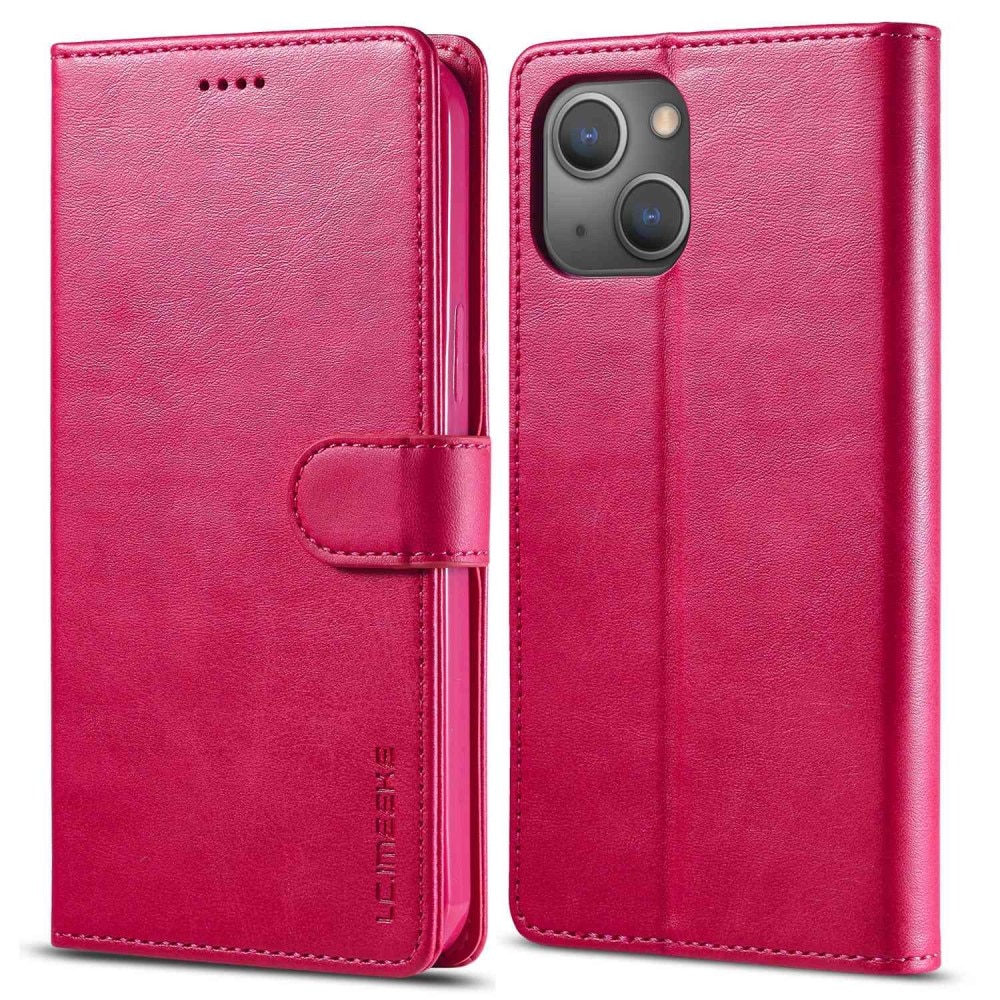 iPhone 14 Plus Wallet Case Red