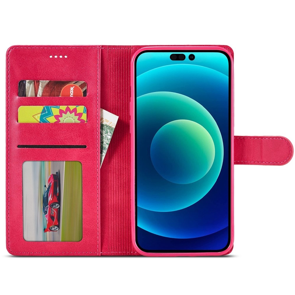 iPhone 14 Plus Wallet Case Red