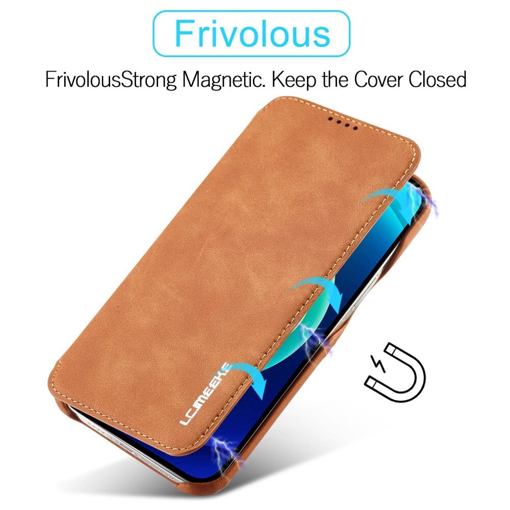 iPhone 14 Pro Slim Wallet Case Cognac