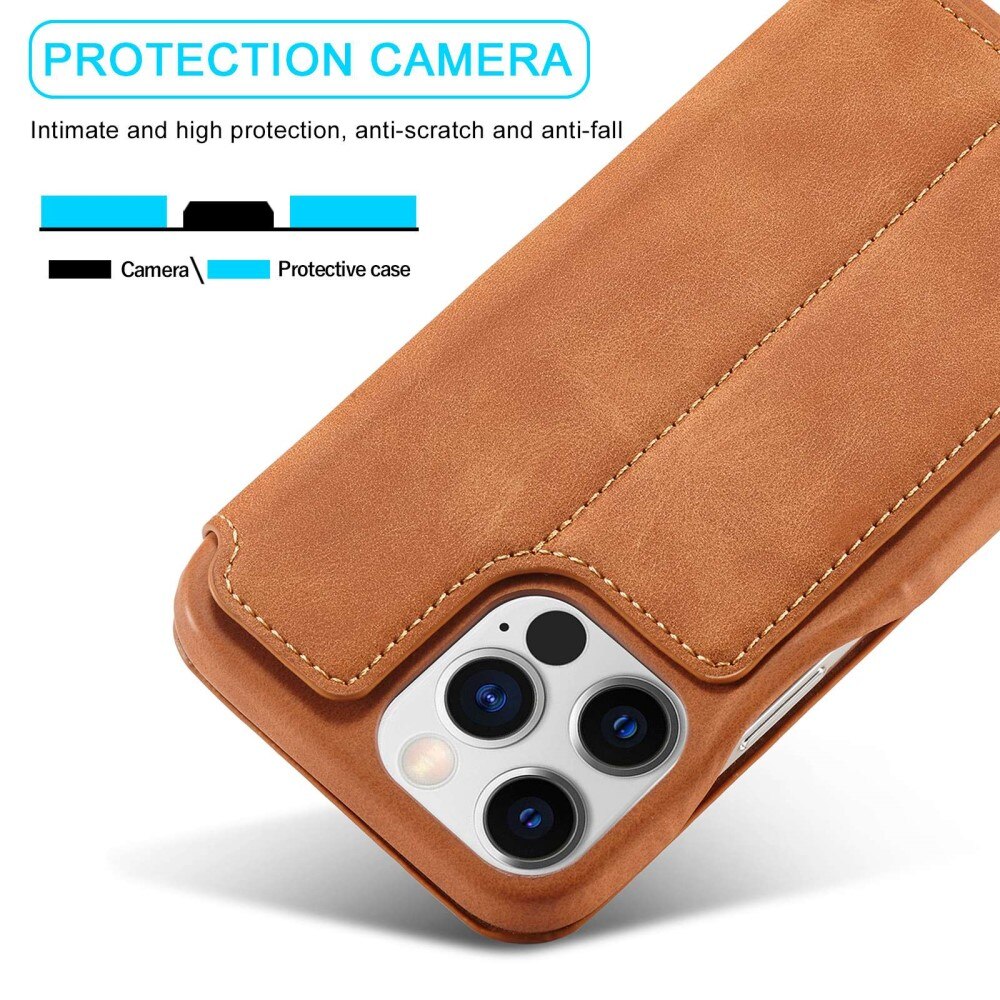 iPhone 14 Pro Slim Wallet Case Cognac