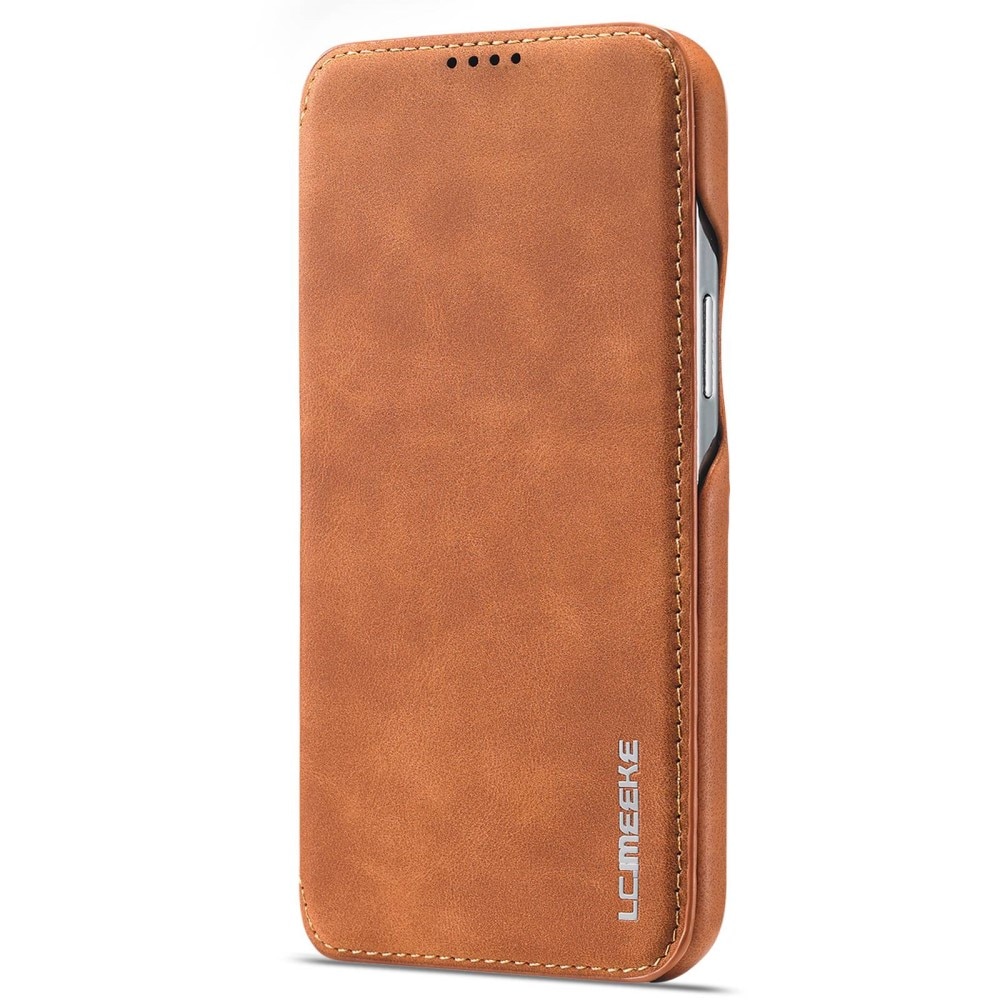 iPhone 14 Pro Slim Wallet Case Cognac