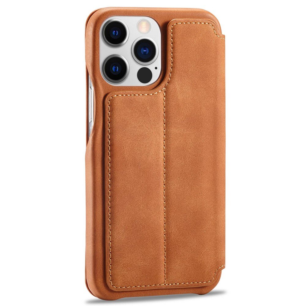 iPhone 14 Pro Max Slim Wallet Case Cognac